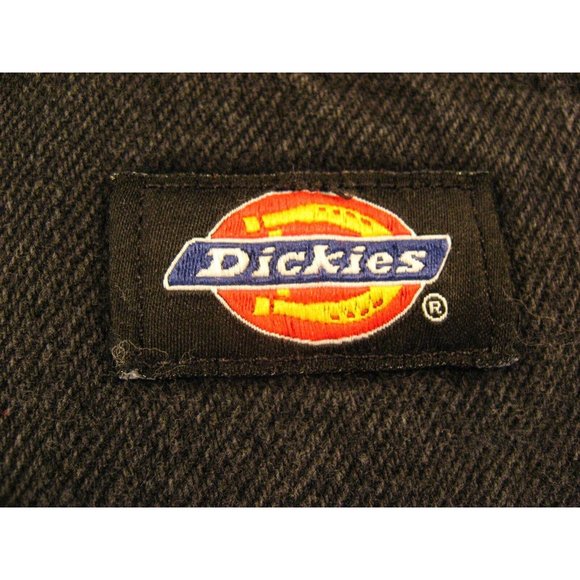 Dickies Womans CUTOFF JEANS SHORTS W 34 MEASURED High Waisted BLACK Denim - Picture 7 of 10